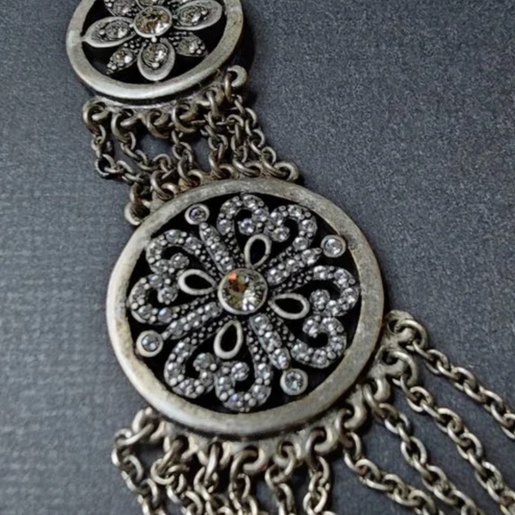 Touchstone Crystal by Swarovski Angelique Collar Necklace Statement Piece NIB - Picture 5 of 9